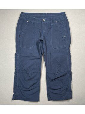 Kuhl Free Range Outdoor Lightweight Utility Blue Capri - Women Size 2 X 19